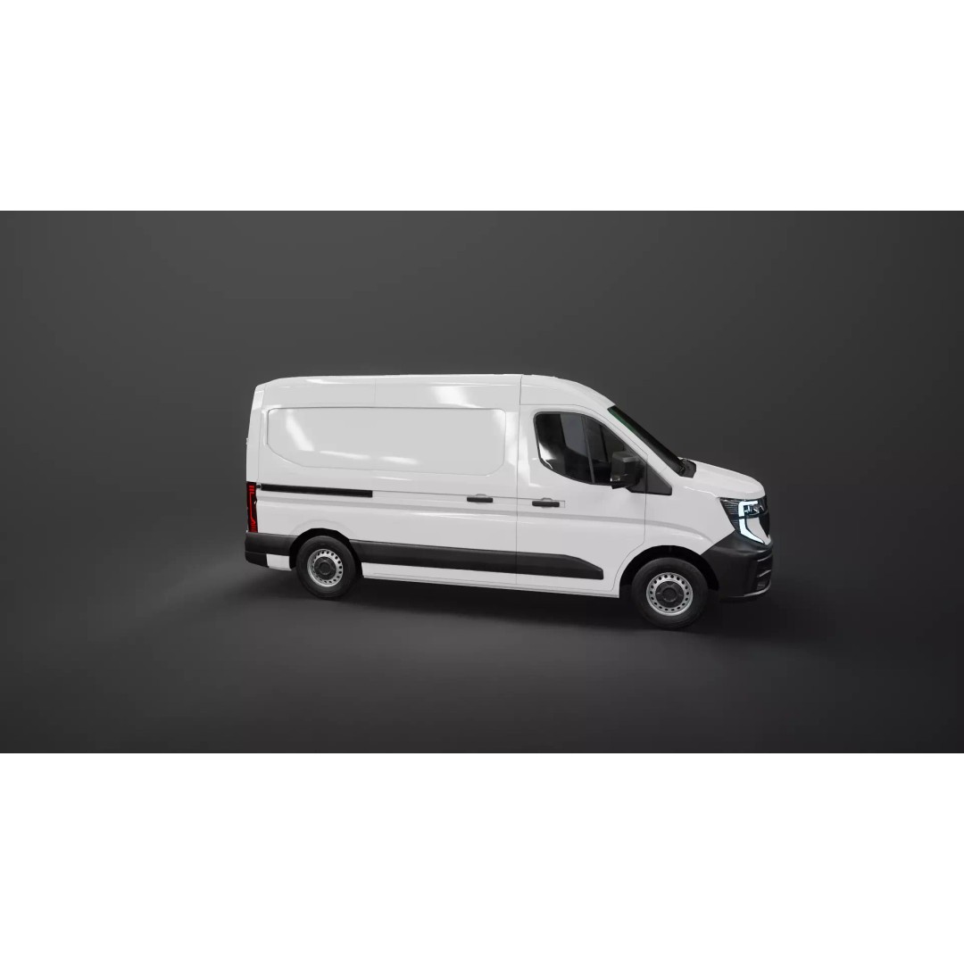 Renault Master 2025 3D Model – Low Poly Game Asset, PBR Textures - View 31