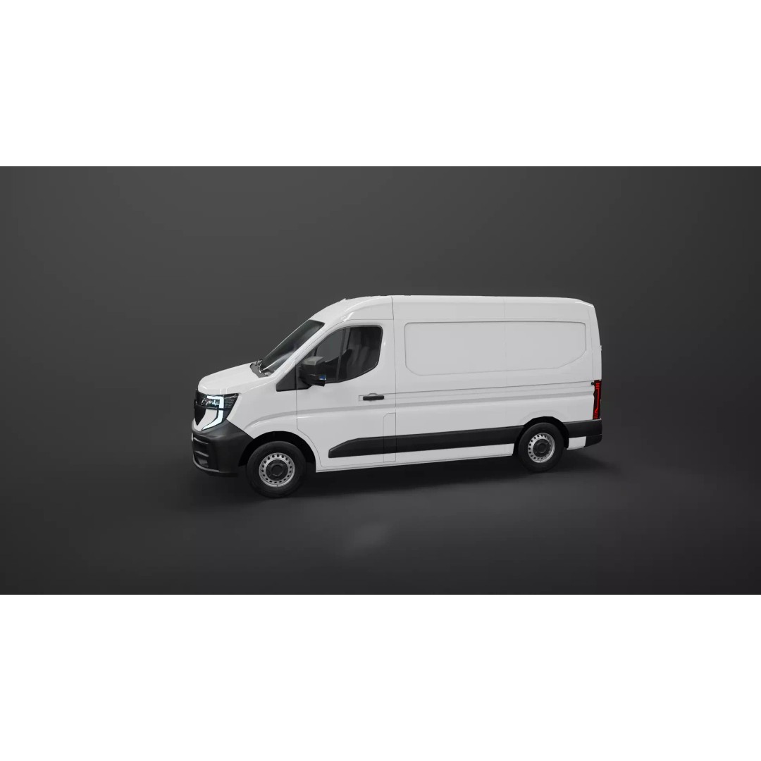 Renault Master 2025 3D Model – Low Poly Game Asset, PBR Textures - View 32