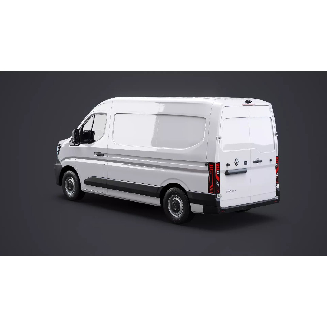 Renault Master 2025 3D Model – Low Poly Game Asset, PBR Textures - View 4