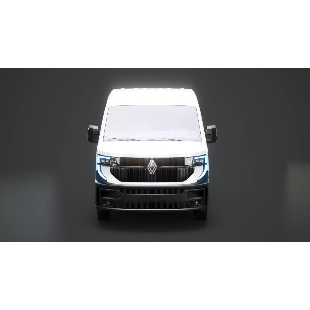 Renault Master 2025 3D Model – Low Poly Game Asset, PBR Textures - View 9