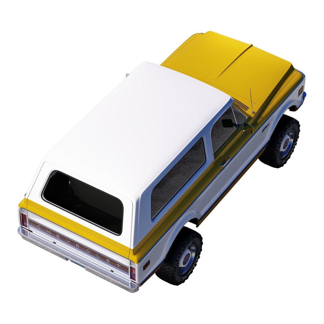 Chevrolet K5 Blazer 1969 3D Model – High Poly Game Asset, FBX - View 11