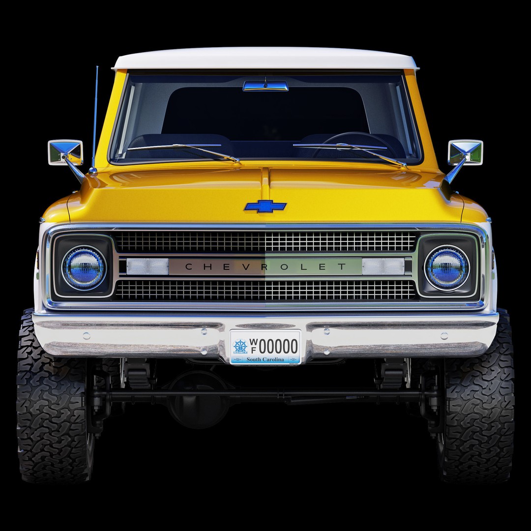Chevrolet K5 Blazer 1969 3D Model – High Poly Game Asset, FBX - View 16
