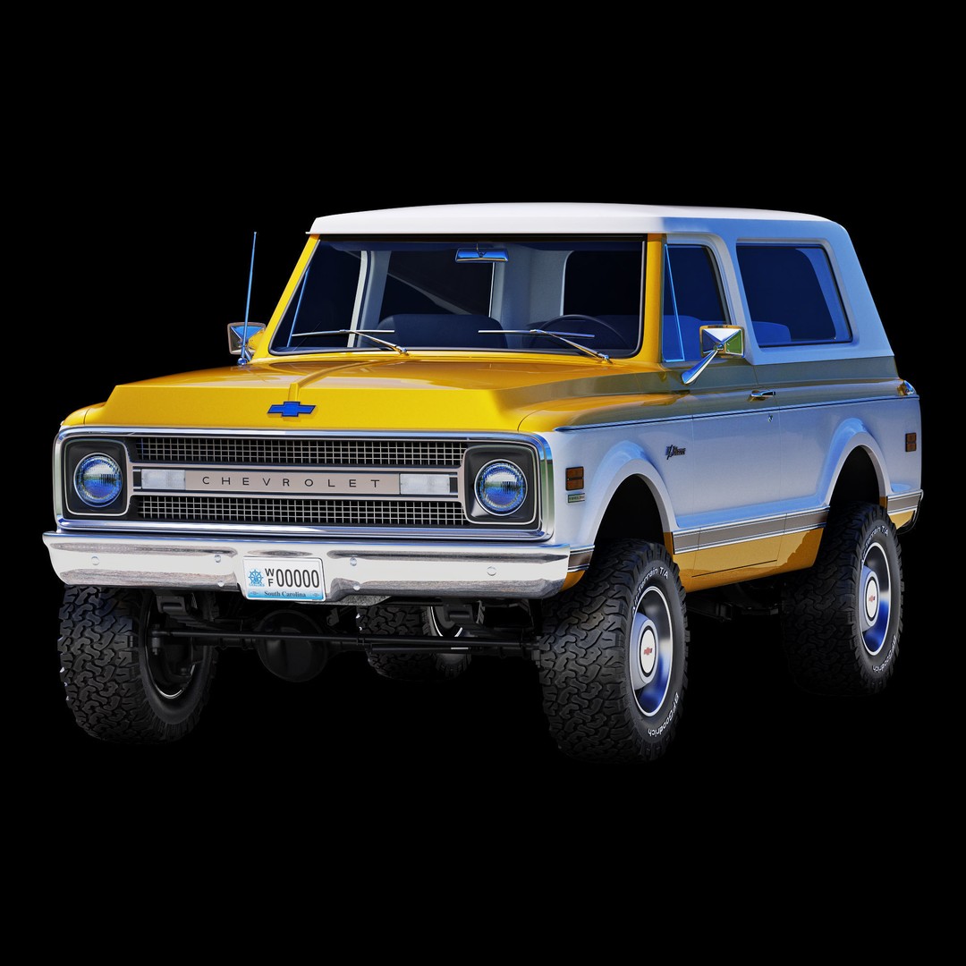 Chevrolet K5 Blazer 1969 3D Model – High Poly Game Asset, FBX - View 18