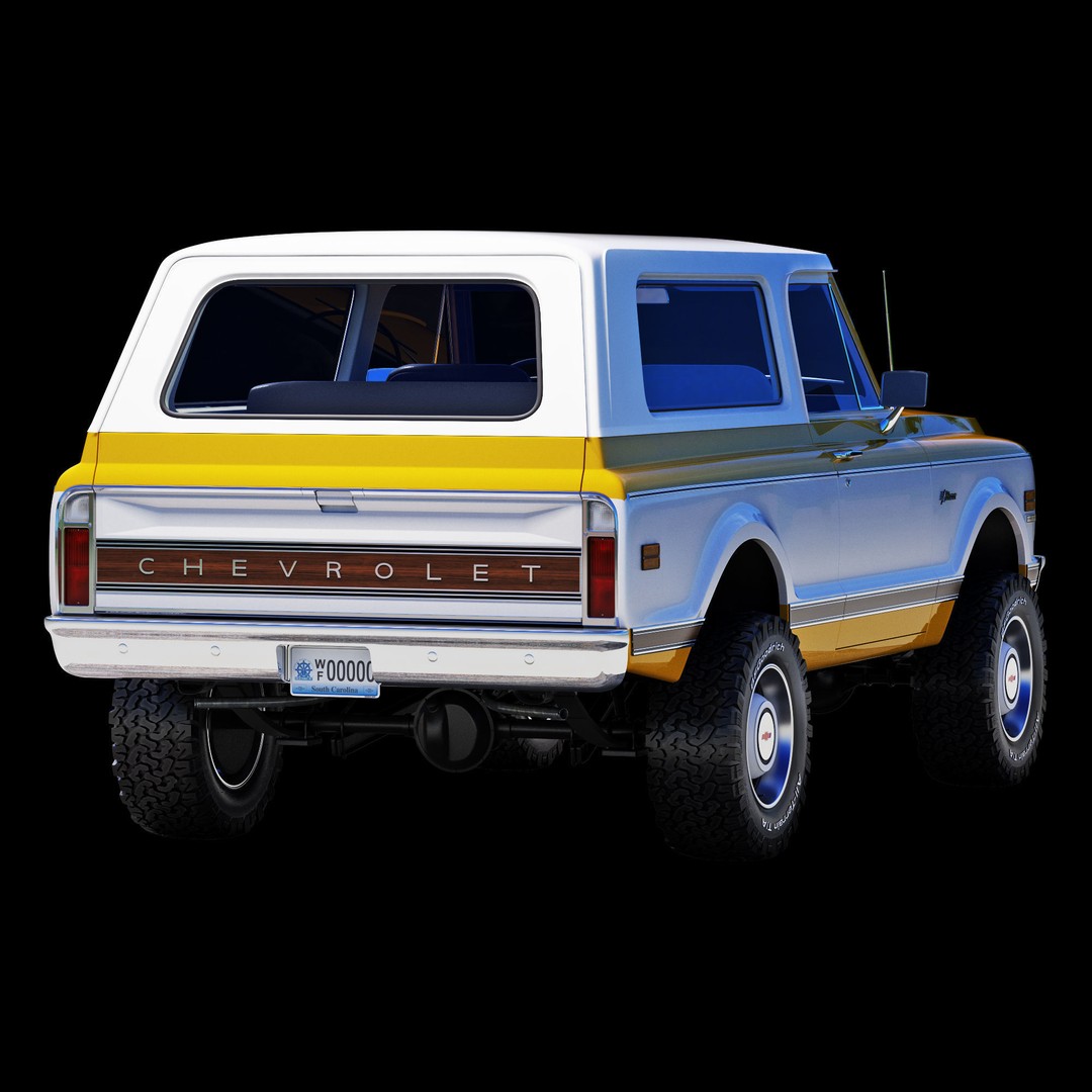 Chevrolet K5 Blazer 1969 3D Model – High Poly Game Asset, FBX - View 19