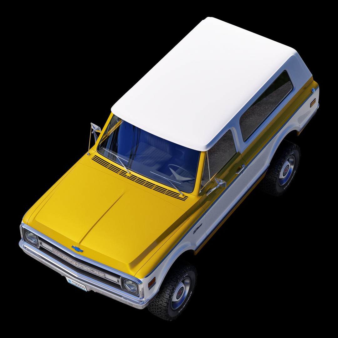 Chevrolet K5 Blazer 1969 3D Model – High Poly Game Asset, FBX - View 20