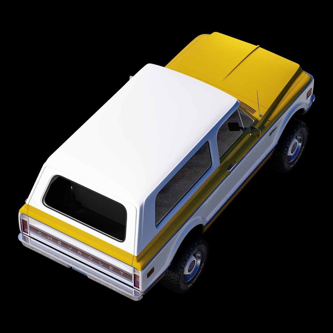 Chevrolet K5 Blazer 1969 3D Model – High Poly Game Asset, FBX - View 21