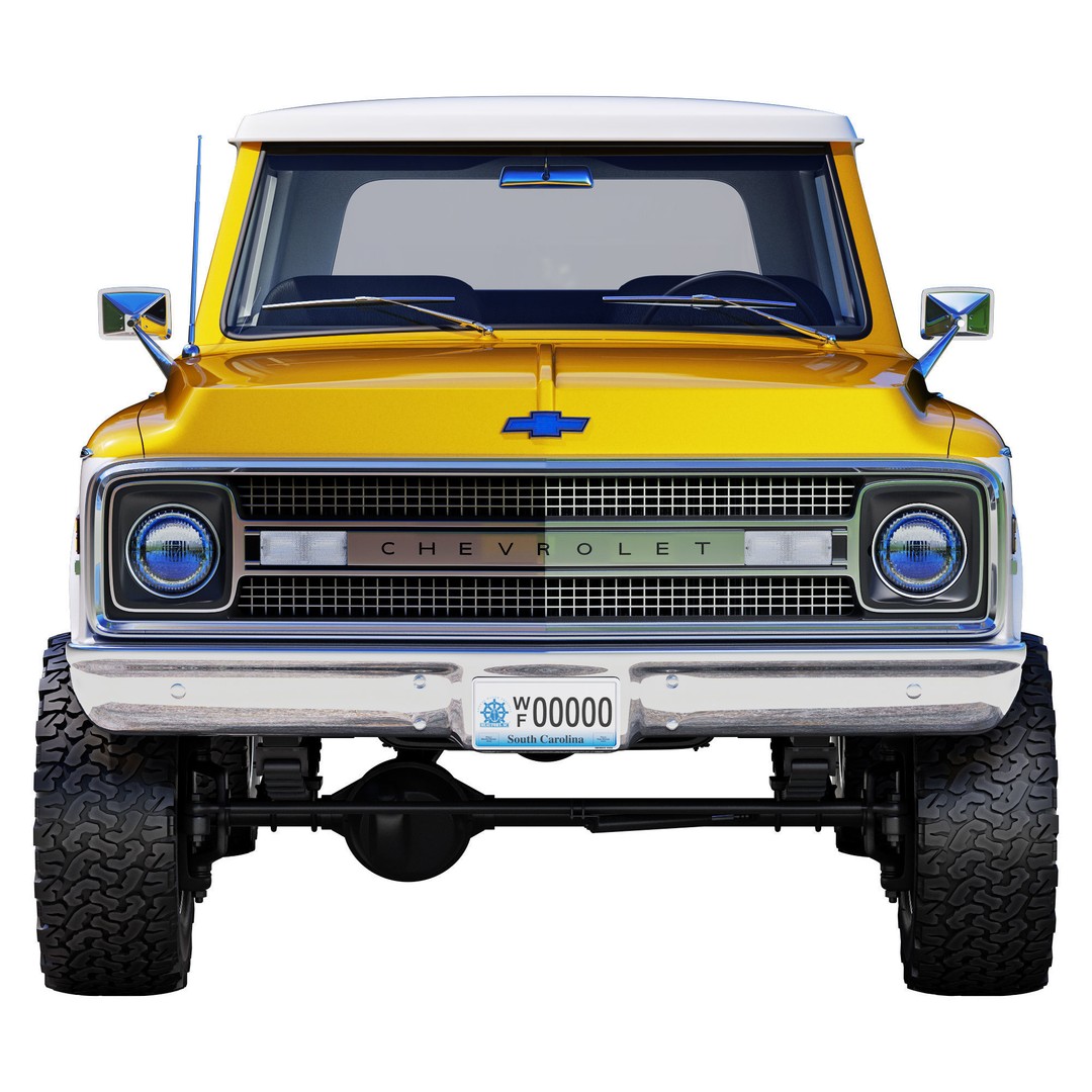 Chevrolet K5 Blazer 1969 3D Model – High Poly Game Asset, FBX - View 6