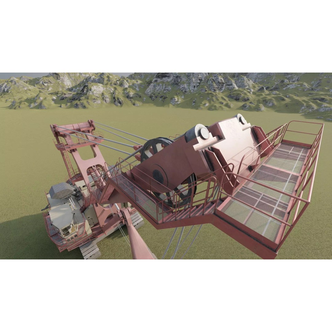 Mining Rope Shovel Excavator 3D Model – Detailed Industrial Asset, Lumion Ready - View 17