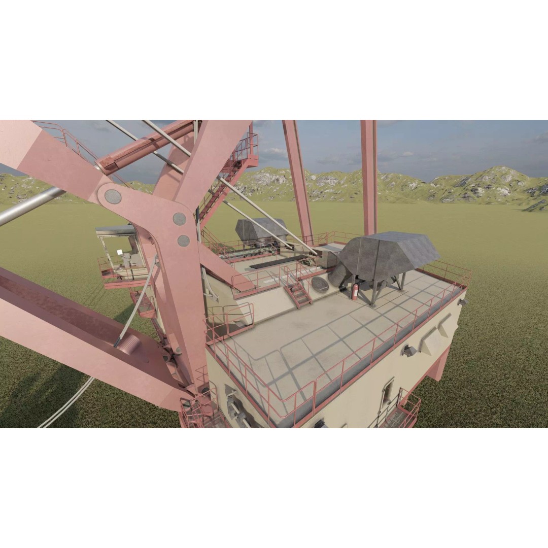 Mining Rope Shovel Excavator 3D Model – Detailed Industrial Asset, Lumion Ready - View 18
