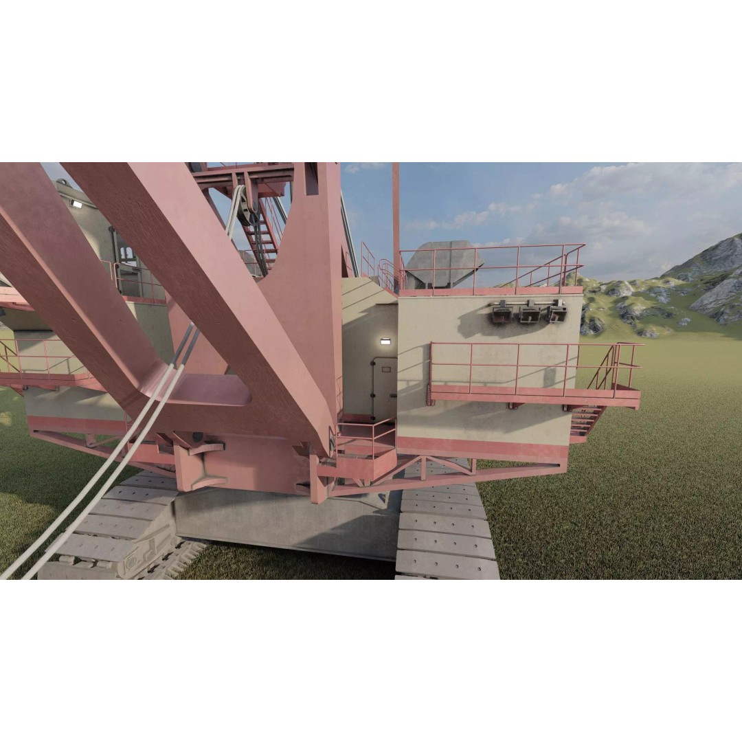 Mining Rope Shovel Excavator 3D Model – Detailed Industrial Asset, Lumion Ready - View 19