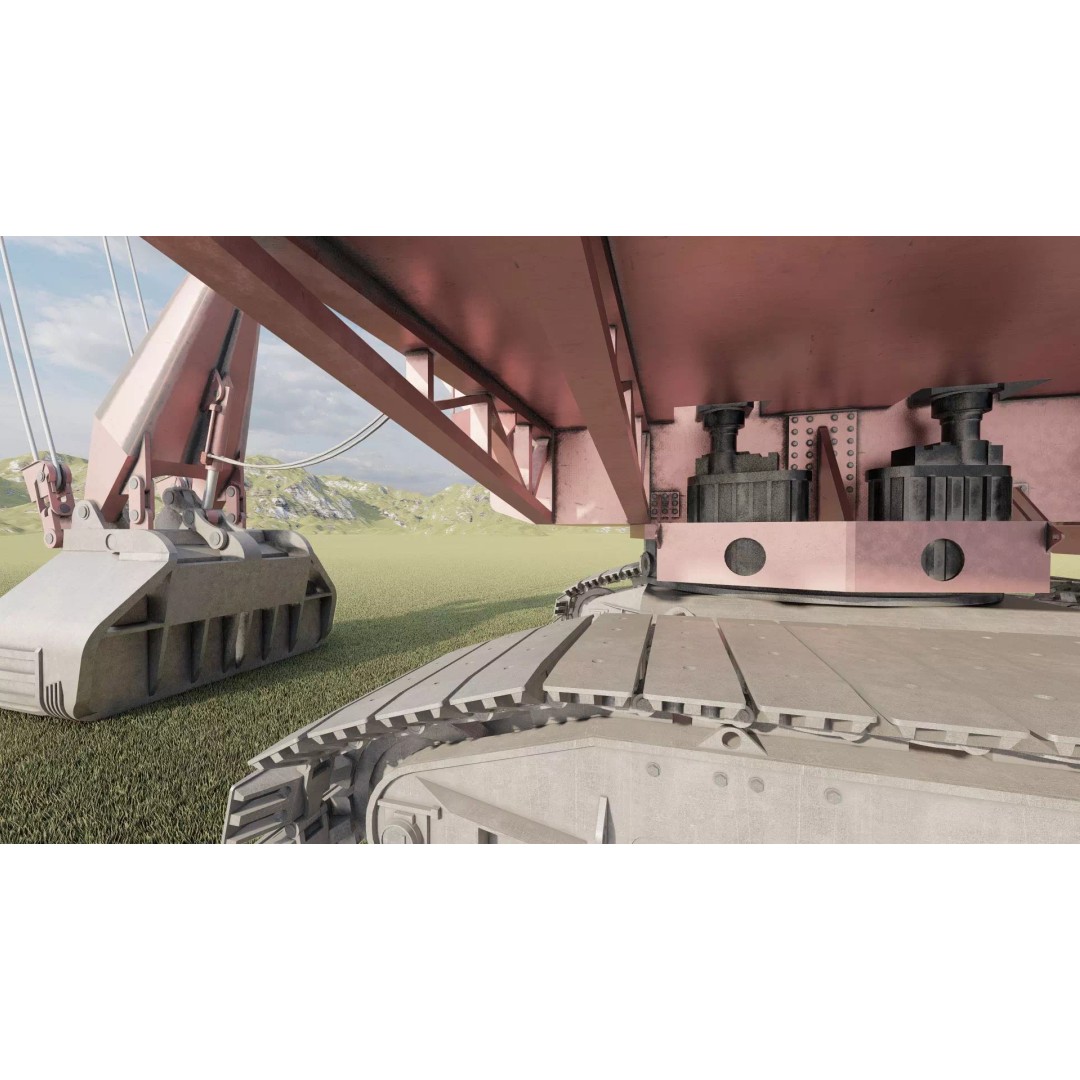 Mining Rope Shovel Excavator 3D Model – Detailed Industrial Asset, Lumion Ready - View 27