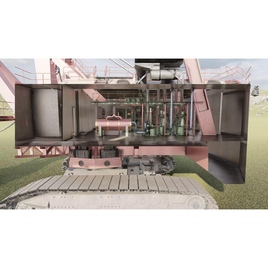 Mining Rope Shovel Excavator 3D Model – Detailed Industrial Asset, Lumion Ready - View 35