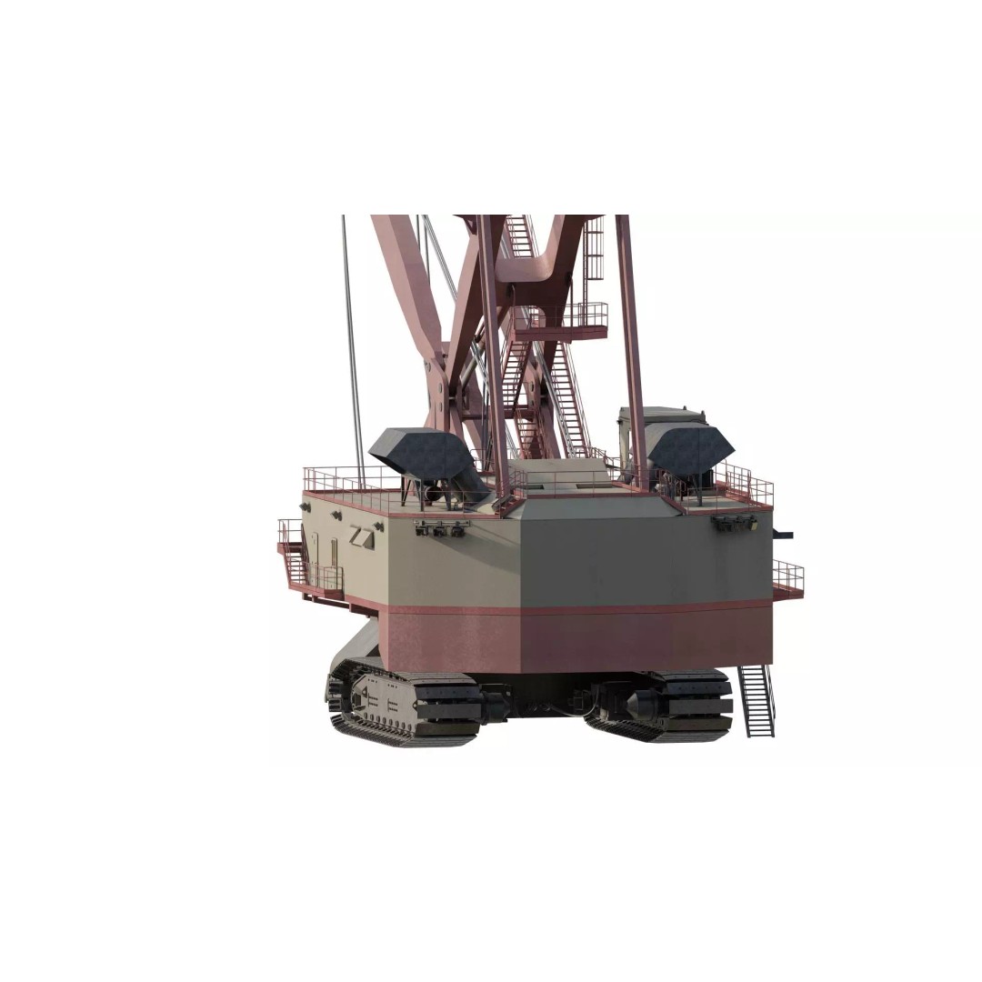 Mining Rope Shovel Excavator 3D Model – Detailed Industrial Asset, Lumion Ready - View 4
