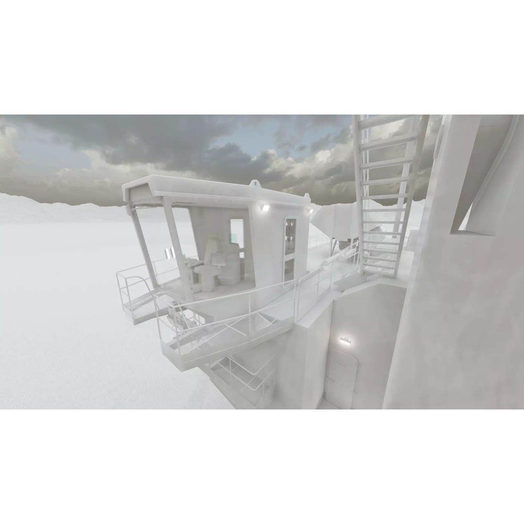 Mining Rope Shovel Excavator 3D Model – Detailed Industrial Asset, Lumion Ready - View 48