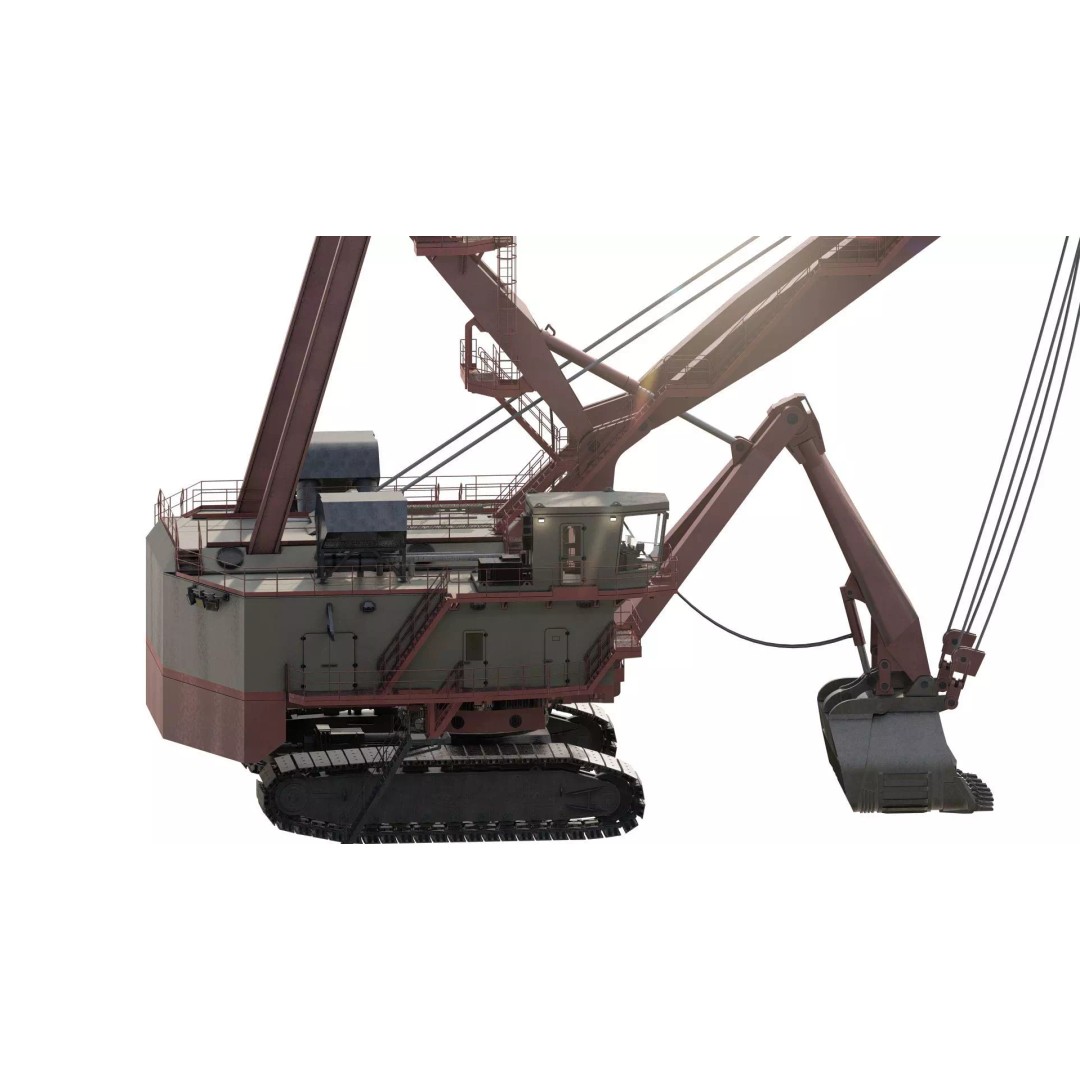 Mining Rope Shovel Excavator 3D Model – Detailed Industrial Asset, Lumion Ready - View 5