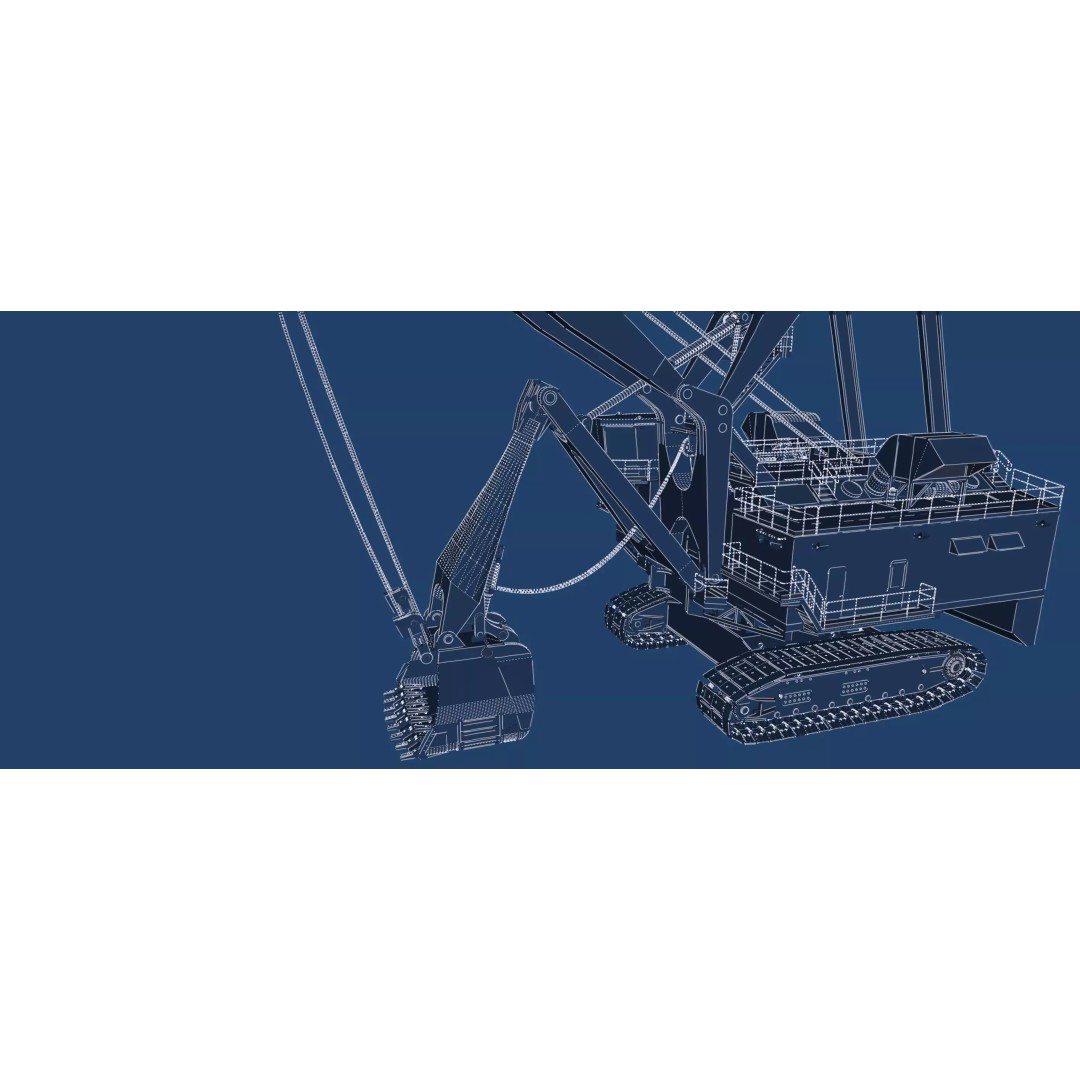 Mining Rope Shovel Excavator 3D Model – Detailed Industrial Asset, Lumion Ready - View 50
