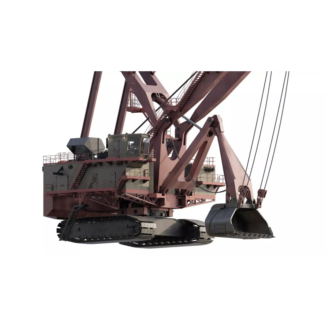 Mining Rope Shovel Excavator 3D Model – Detailed Industrial Asset, Lumion Ready - View 6