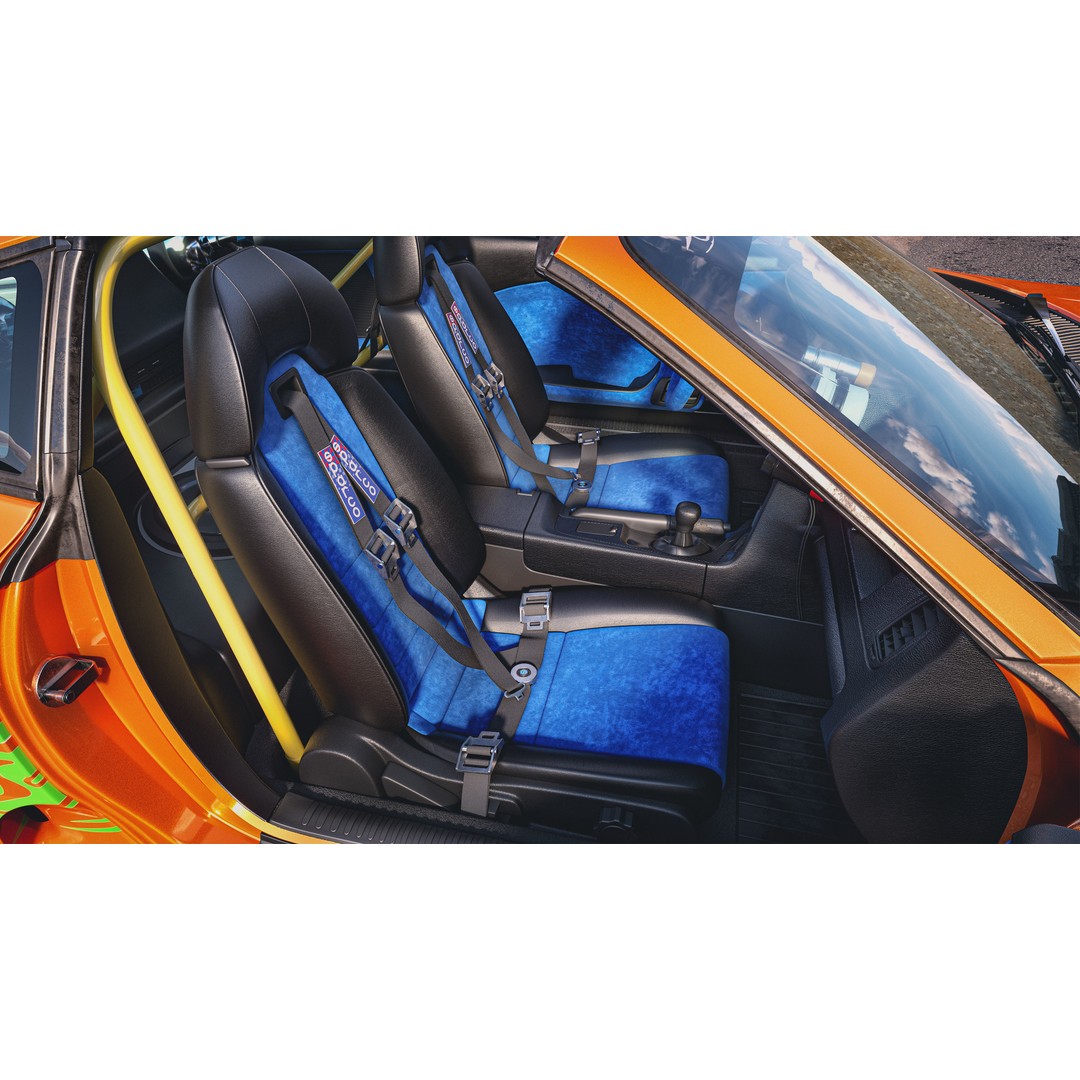 Toyota Supra A80 3D Model – Highly Detailed Racing Car, FBX & OBJ - View 12