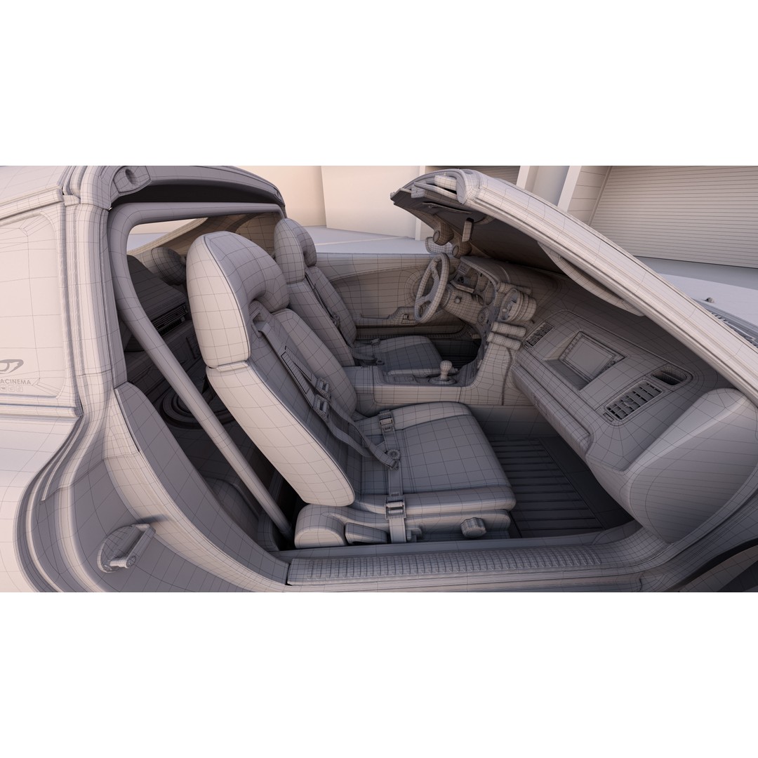 Toyota Supra A80 3D Model – Highly Detailed Racing Car, FBX & OBJ - View 15