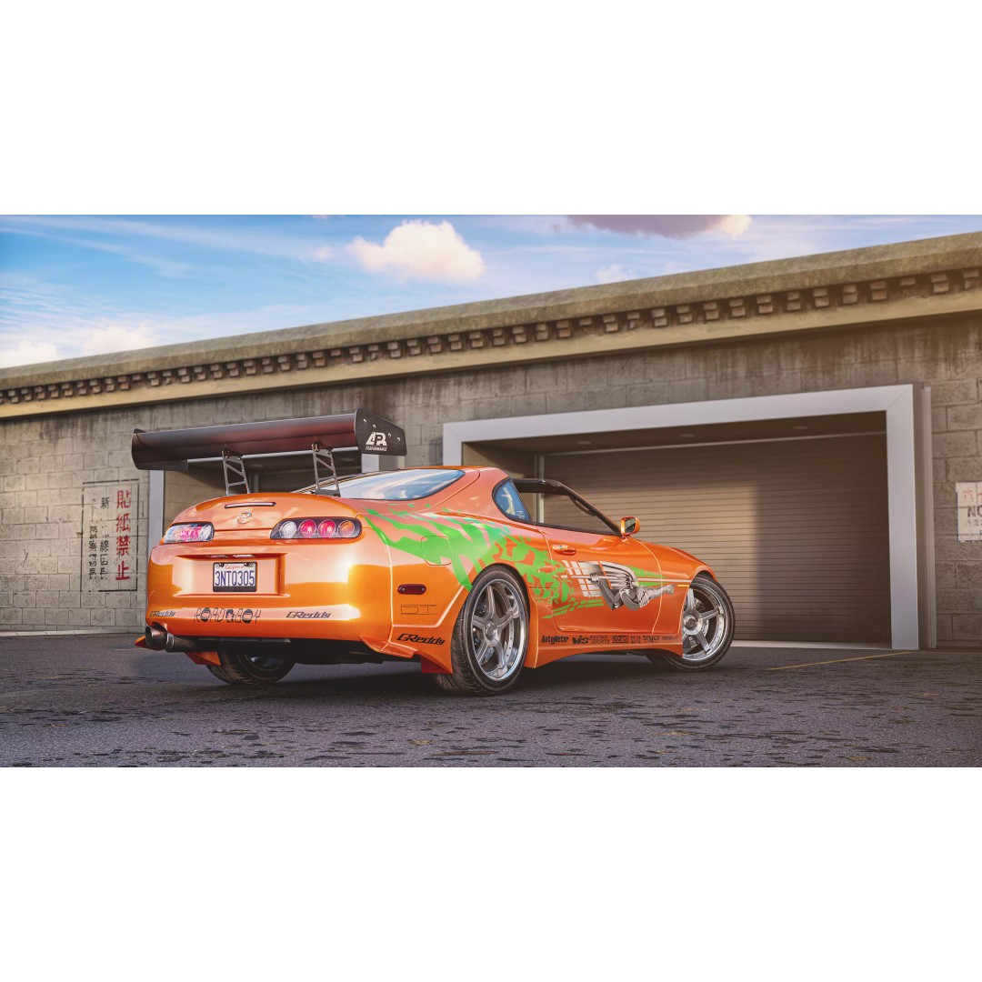 Toyota Supra A80 3D Model – Highly Detailed Racing Car, FBX & OBJ - View 2