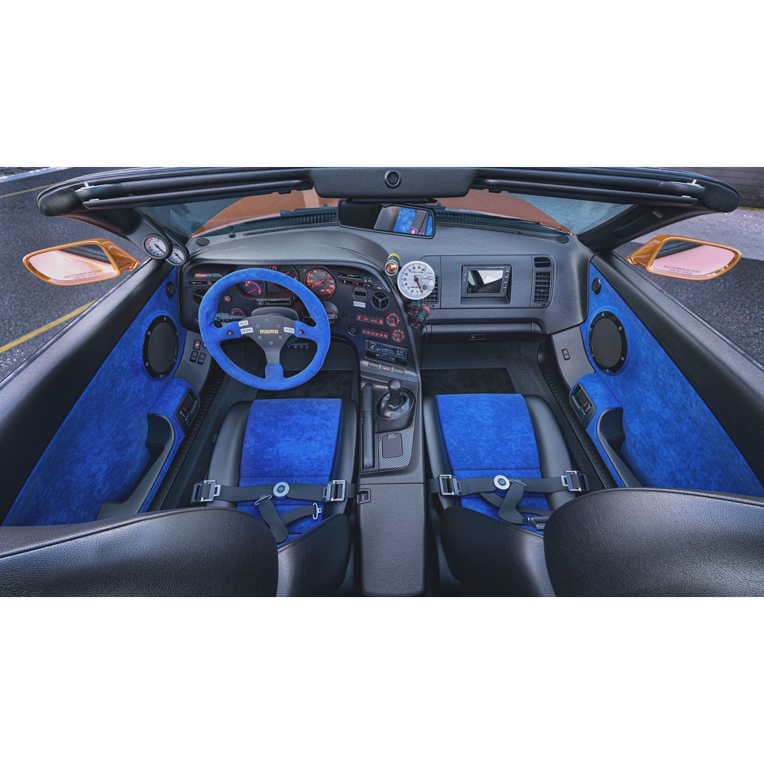 Toyota Supra A80 3D Model – Highly Detailed Racing Car, FBX & OBJ - View 5