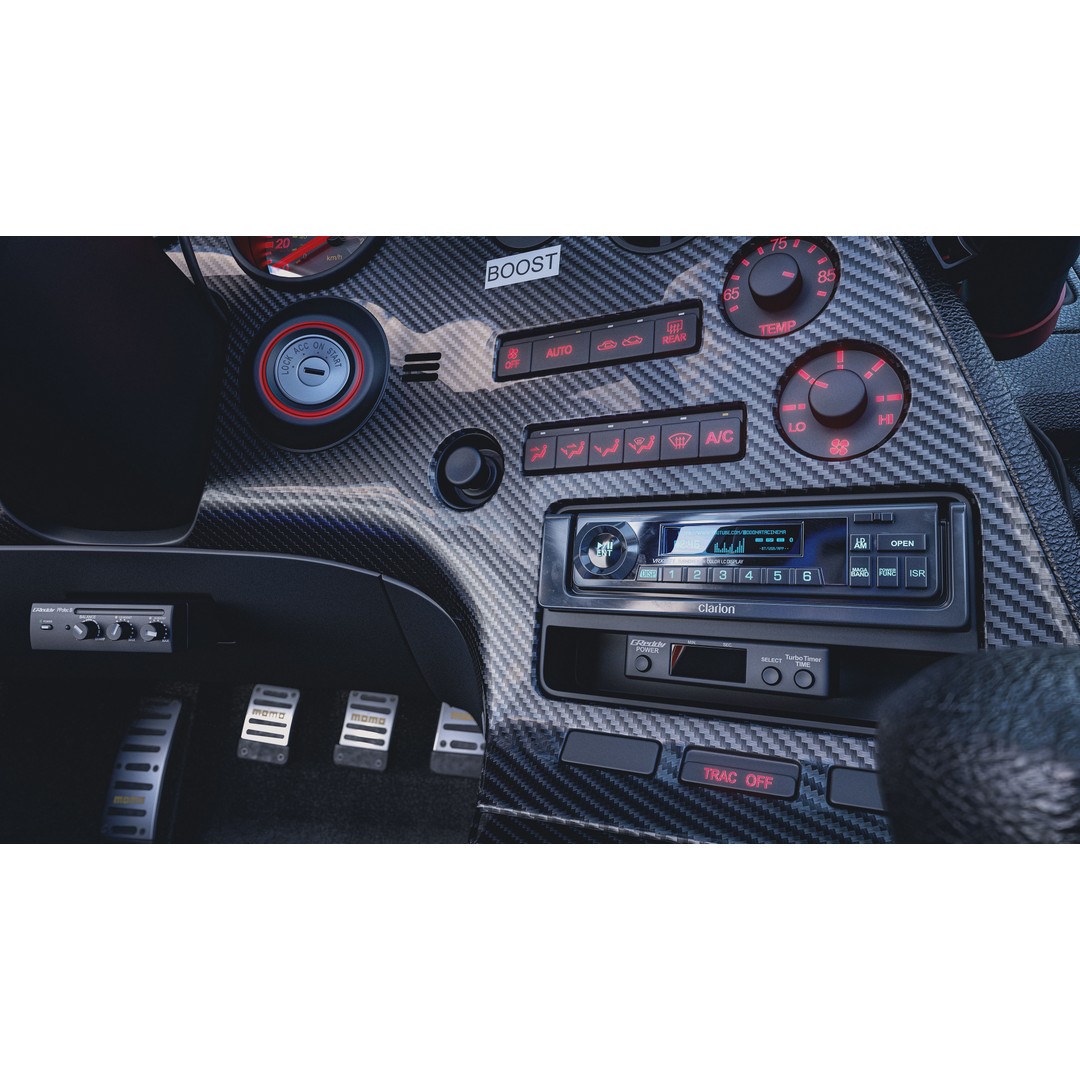 Toyota Supra A80 3D Model – Highly Detailed Racing Car, FBX & OBJ - View 6