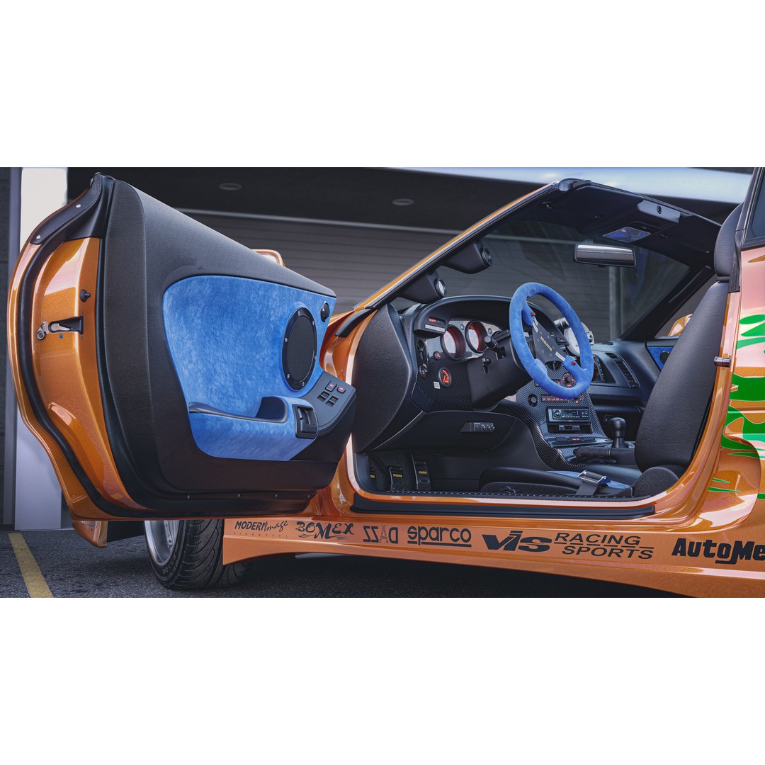 Toyota Supra A80 3D Model – Highly Detailed Racing Car, FBX & OBJ - View 8