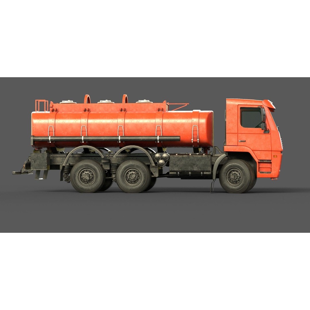 Truck 3D Model – Low Poly Vehicle Pack for Unity, FBX - View 11
