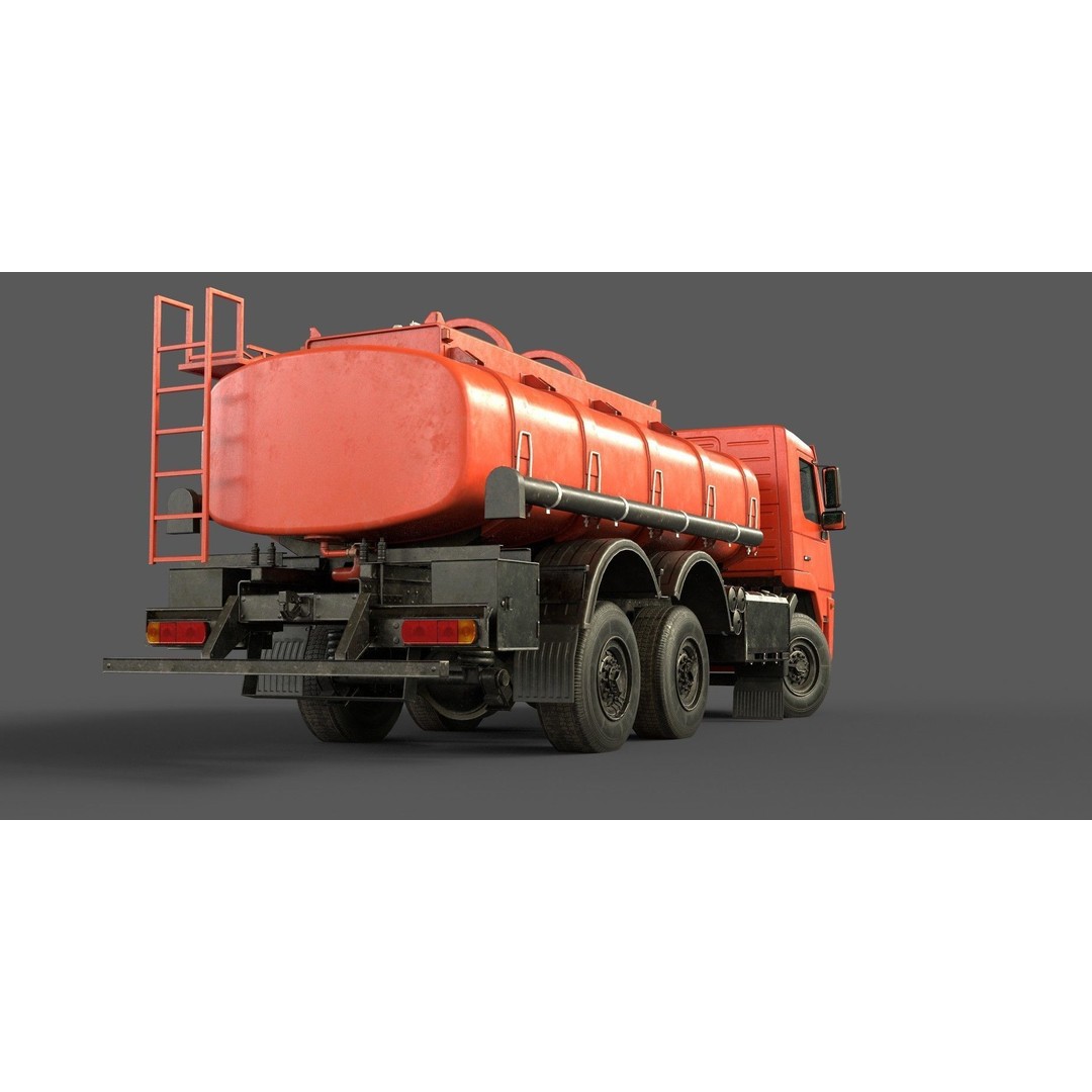 Truck 3D Model – Low Poly Vehicle Pack for Unity, FBX - View 12