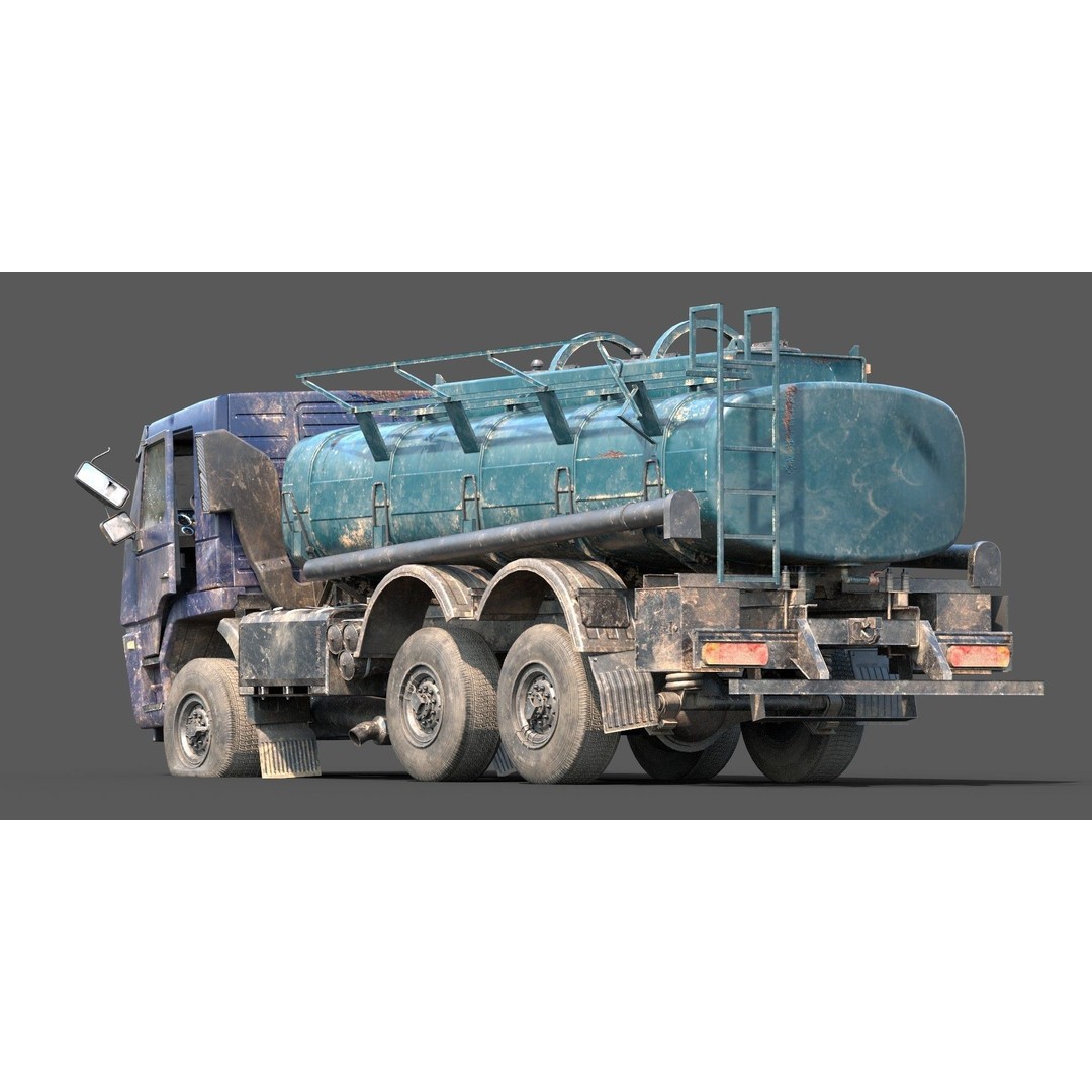 Truck 3D Model – Low Poly Vehicle Pack for Unity, FBX - View 17
