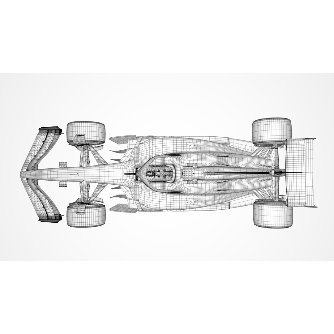 VCARB-02 3D Model – Low Poly Racing Car, Game Ready FBX & OBJ - View 10