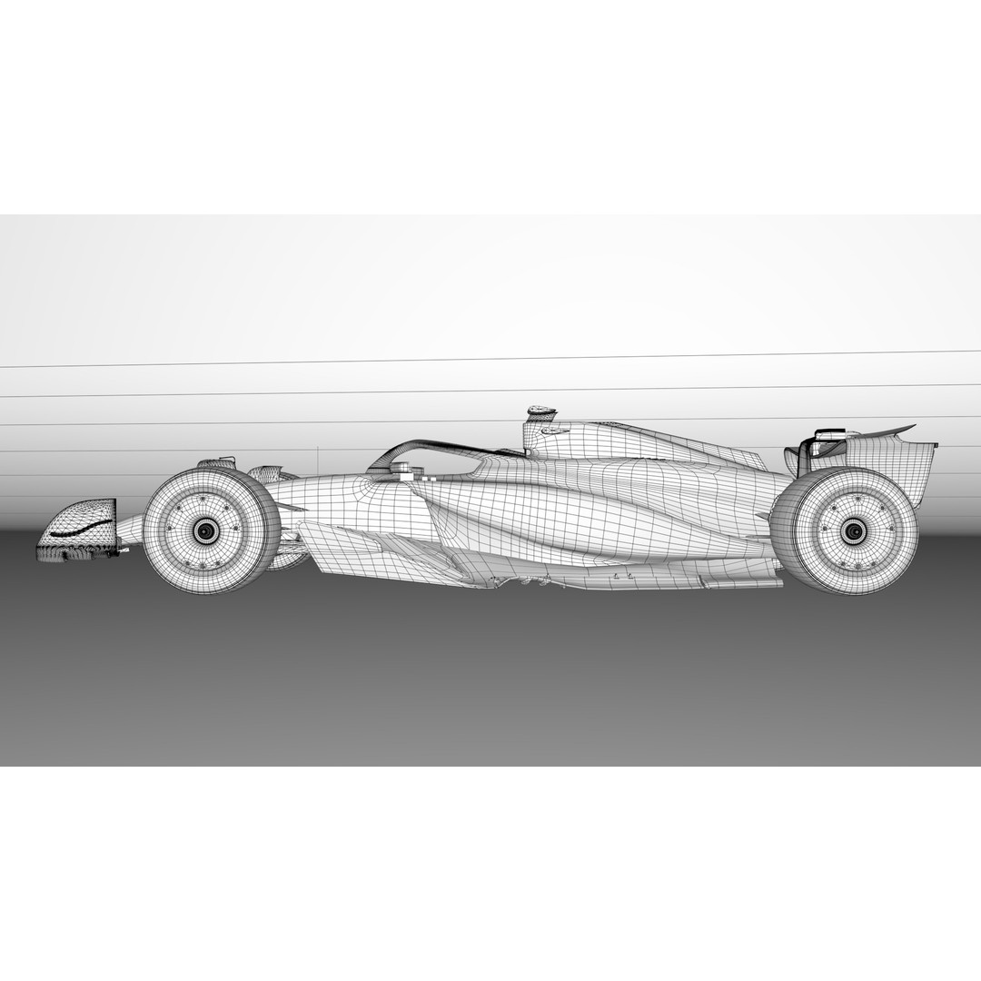 VCARB-02 3D Model – Low Poly Racing Car, Game Ready FBX & OBJ - View 4