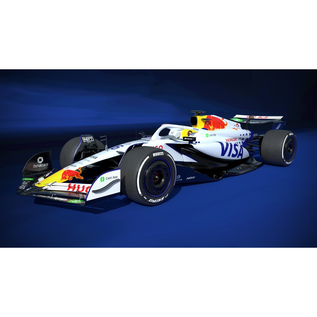 VCARB-02 3D Model – Low Poly Racing Car, Game Ready FBX & OBJ - View 5