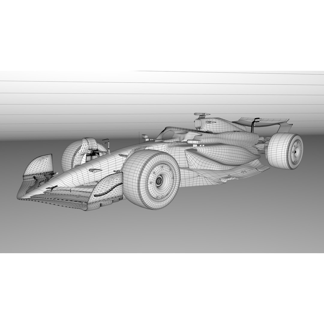 VCARB-02 3D Model – Low Poly Racing Car, Game Ready FBX & OBJ - View 6