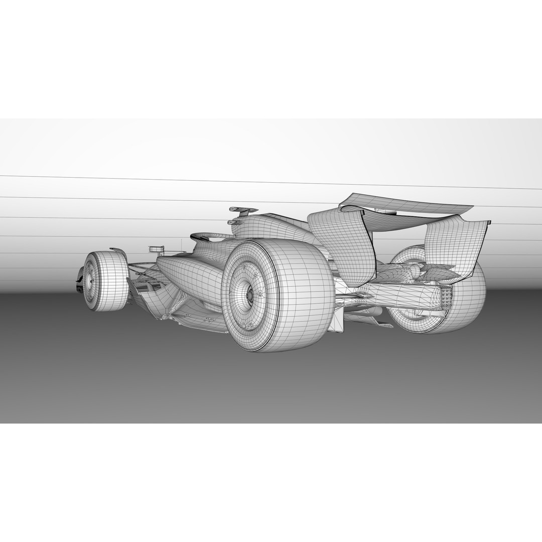 VCARB-02 3D Model – Low Poly Racing Car, Game Ready FBX & OBJ - View 8