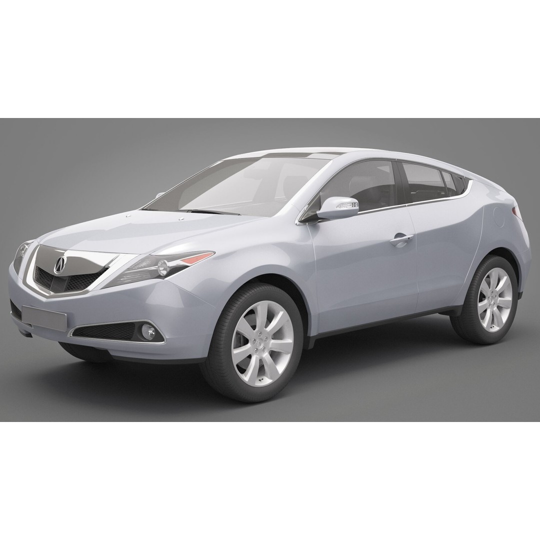 Acura ZDX 3D Model – High Poly SUV Asset, FBX, OBJ - View 10