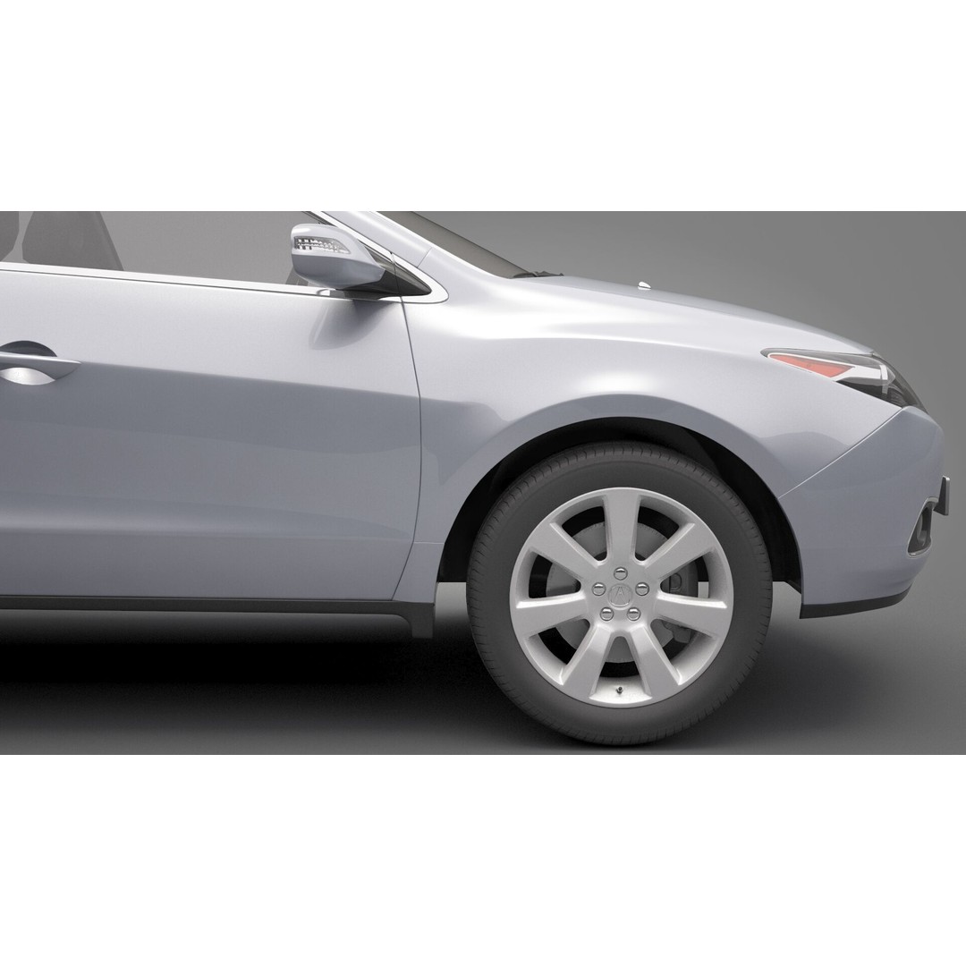 Acura ZDX 3D Model – High Poly SUV Asset, FBX, OBJ - View 11