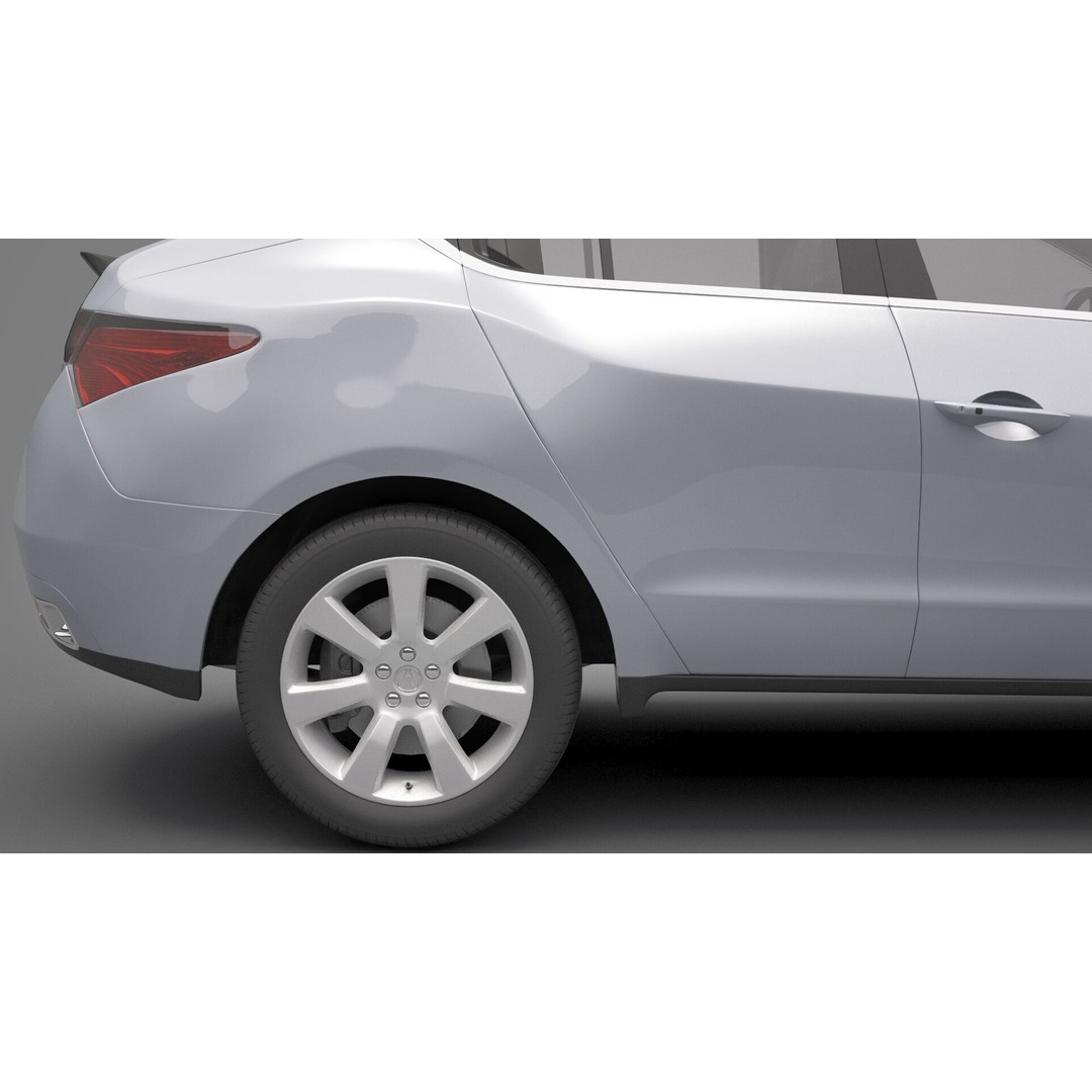 Acura ZDX 3D Model – High Poly SUV Asset, FBX, OBJ - View 12