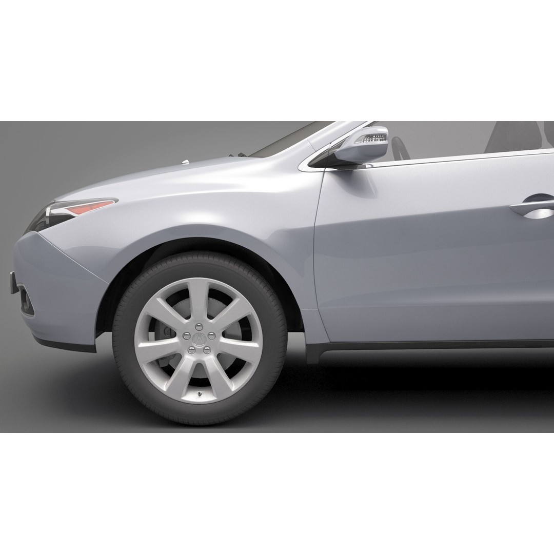 Acura ZDX 3D Model – High Poly SUV Asset, FBX, OBJ - View 13