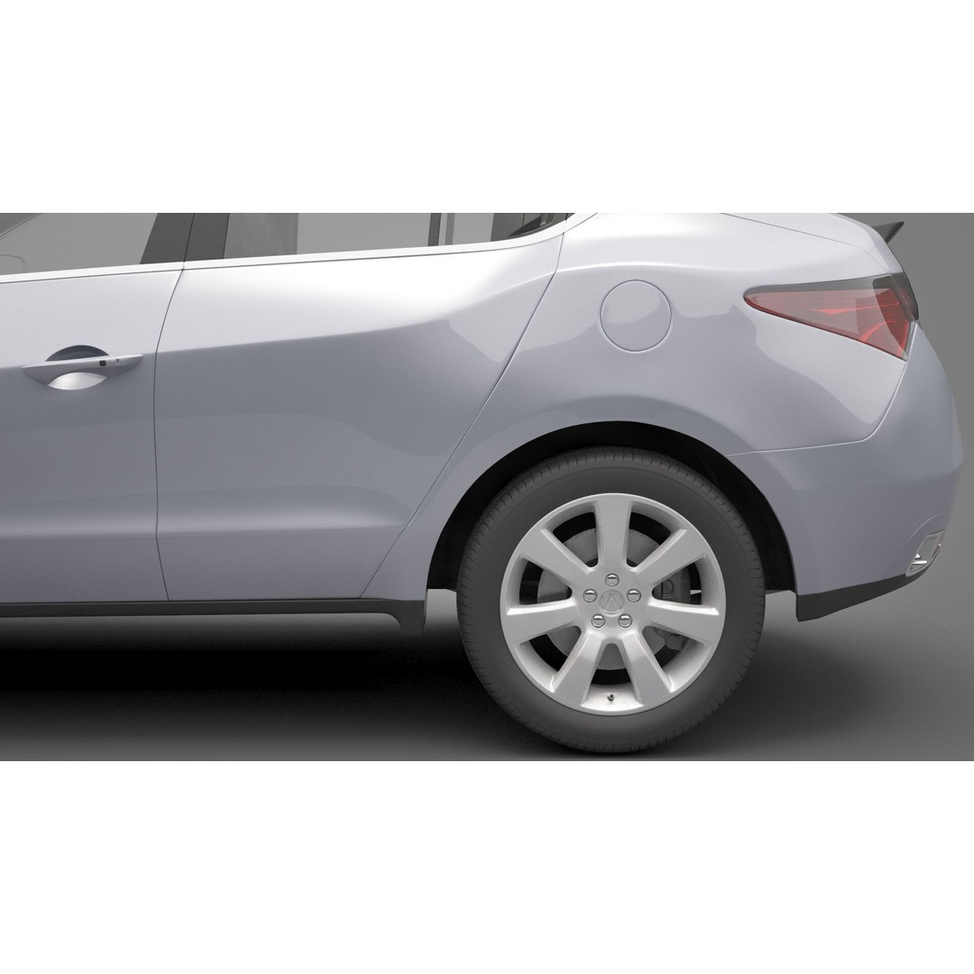 Acura ZDX 3D Model – High Poly SUV Asset, FBX, OBJ - View 14