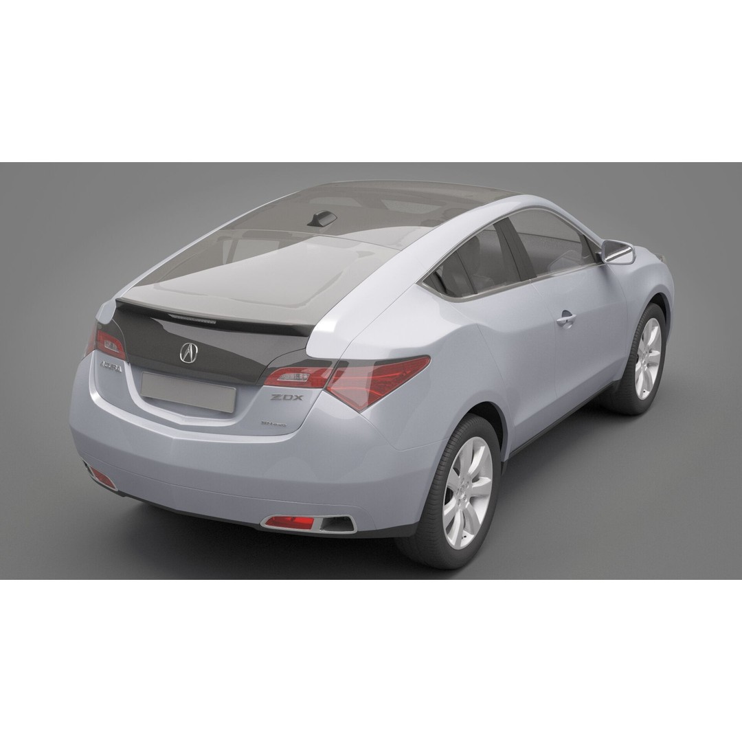 Acura ZDX 3D Model – High Poly SUV Asset, FBX, OBJ - View 16