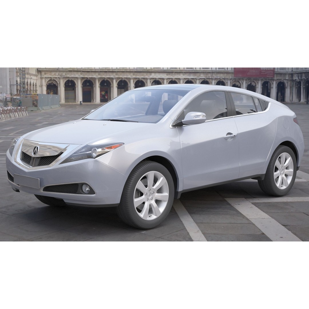 Acura ZDX 3D Model – High Poly SUV Asset, FBX, OBJ - View 17