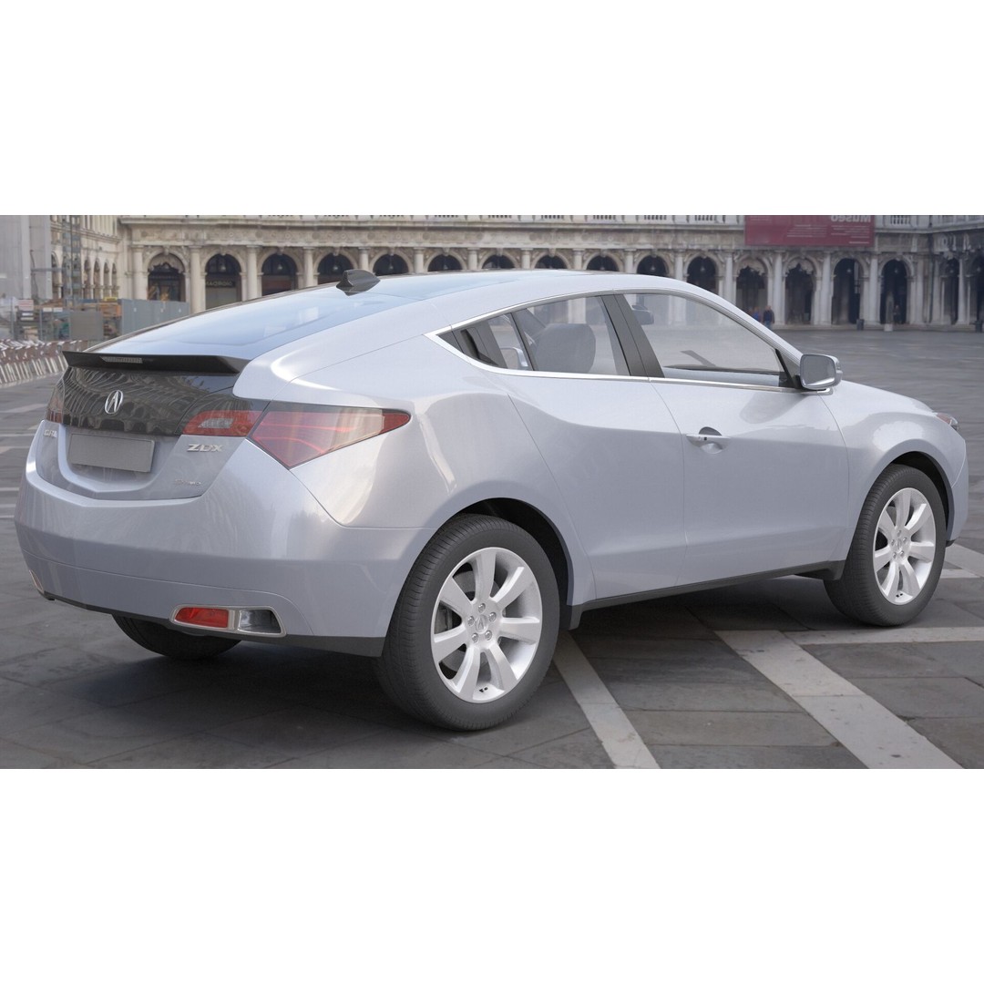 Acura ZDX 3D Model – High Poly SUV Asset, FBX, OBJ - View 18