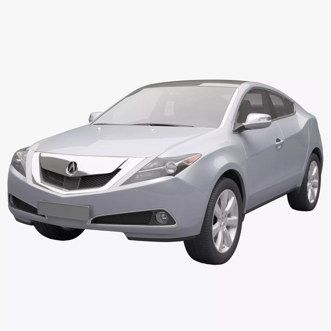 Acura ZDX 3D Model – High Poly SUV Asset, FBX, OBJ - View 2