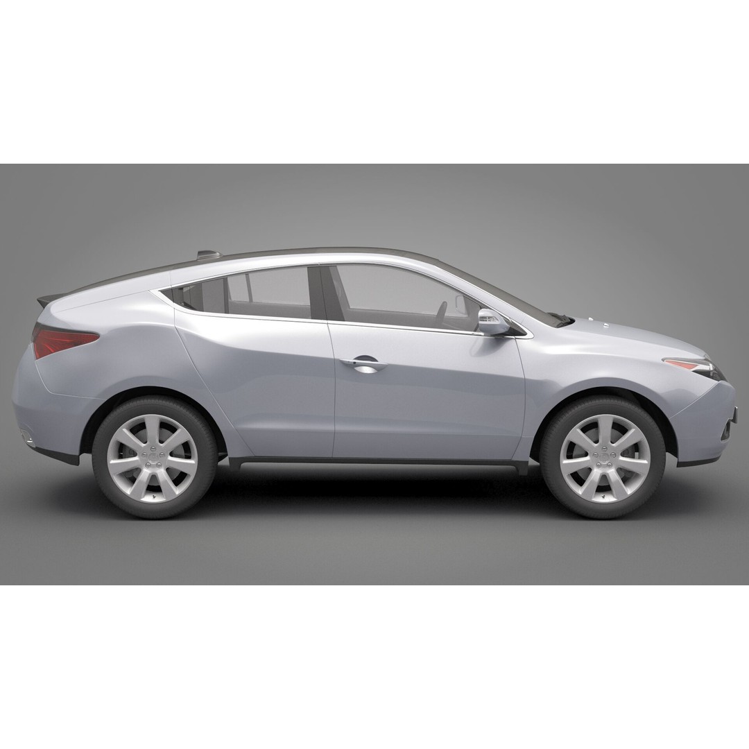 Acura ZDX 3D Model – High Poly SUV Asset, FBX, OBJ - View 5