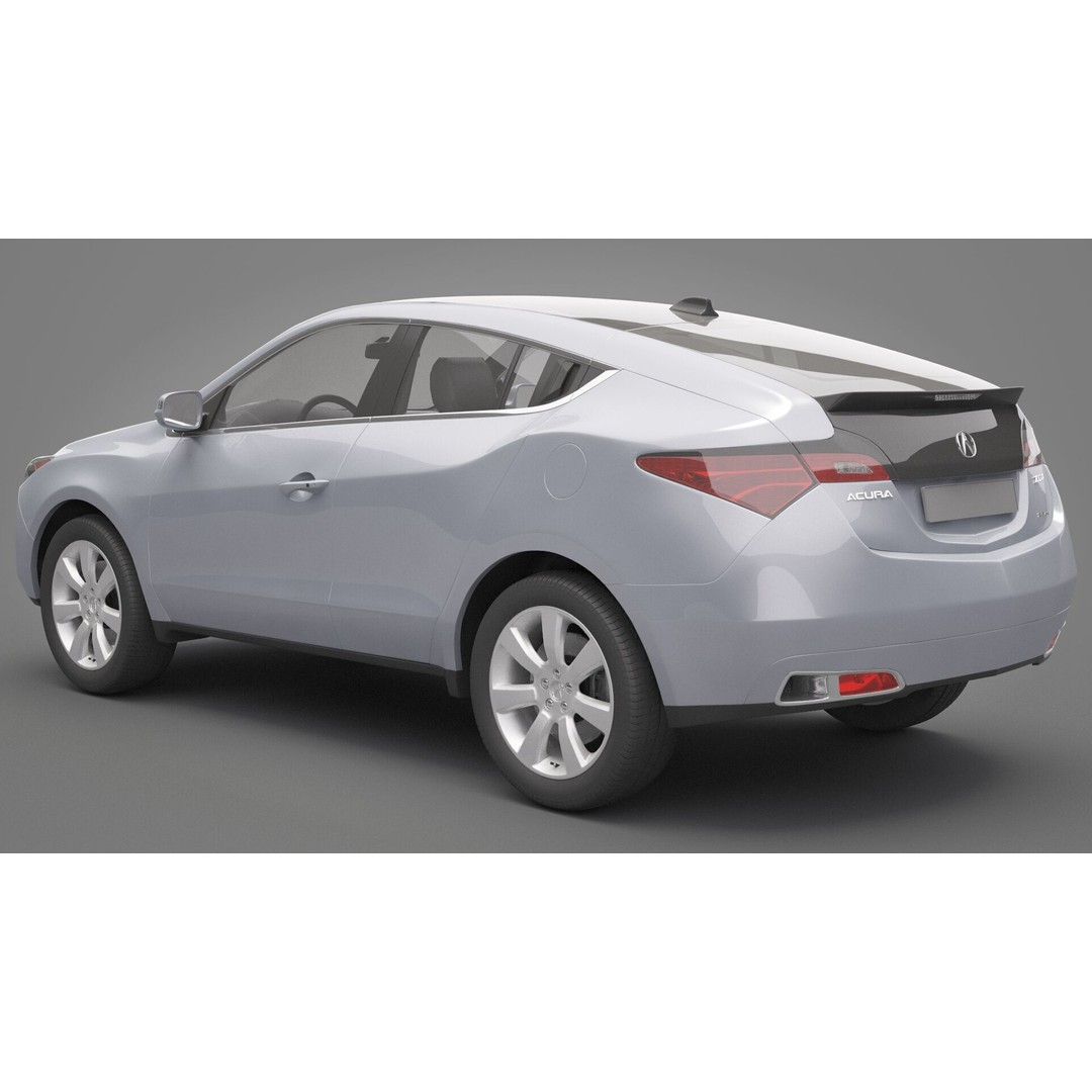 Acura ZDX 3D Model – High Poly SUV Asset, FBX, OBJ - View 8