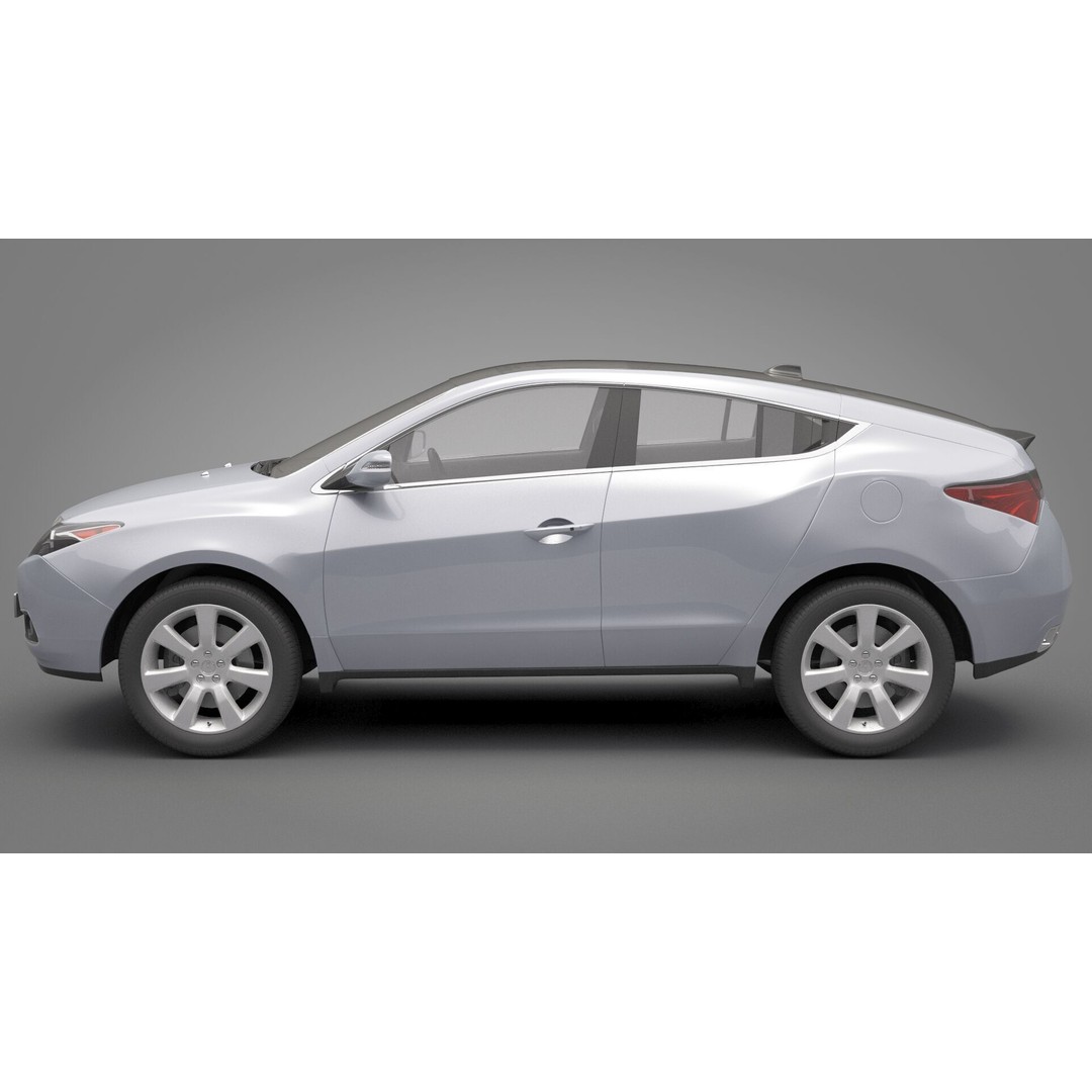 Acura ZDX 3D Model – High Poly SUV Asset, FBX, OBJ - View 9