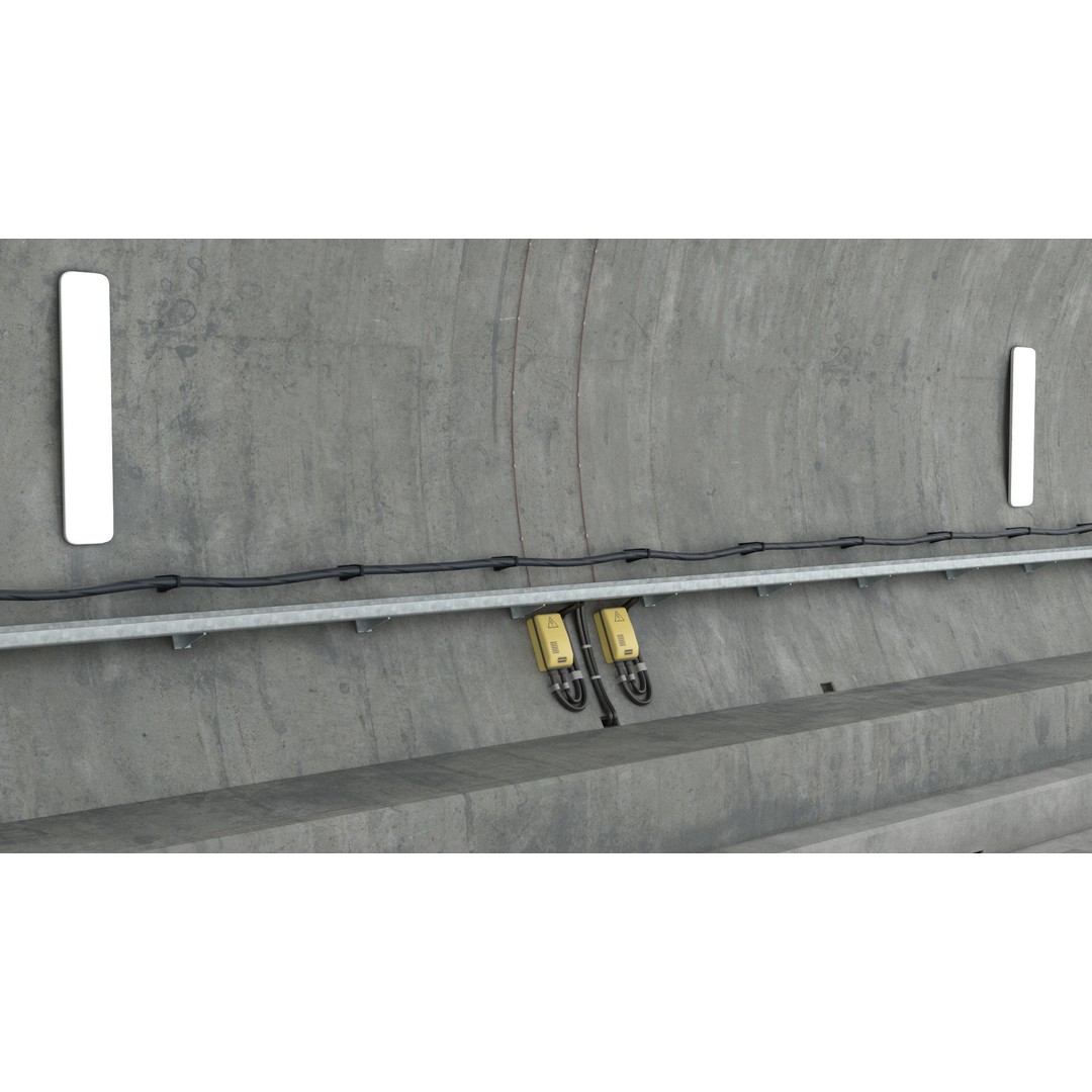 Railway Tunnel Section Straight 3D Model – High Poly PBR Asset, FBX, OBJ - View 16