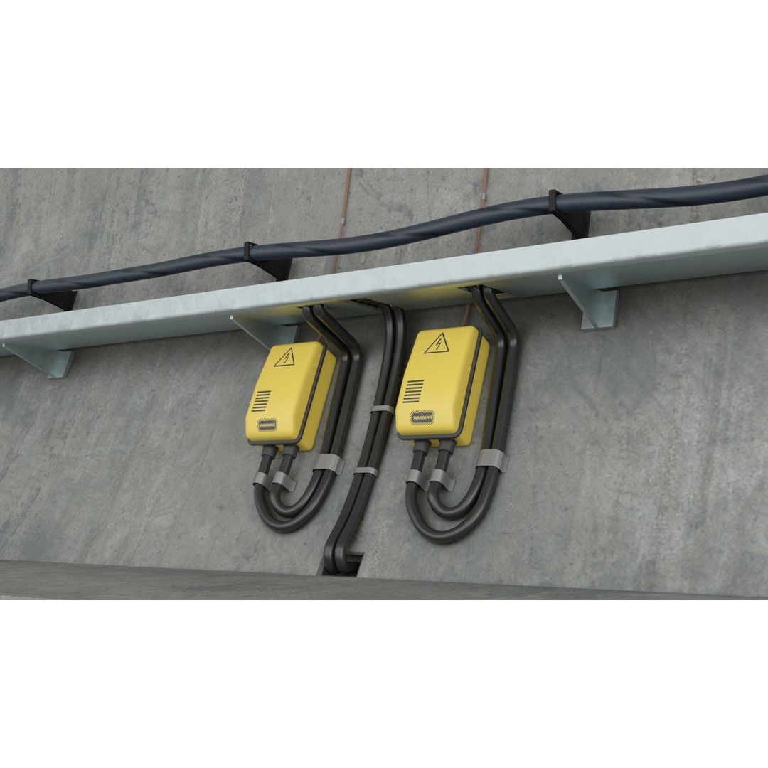 Railway Tunnel Section Straight 3D Model – High Poly PBR Asset, FBX, OBJ - View 17
