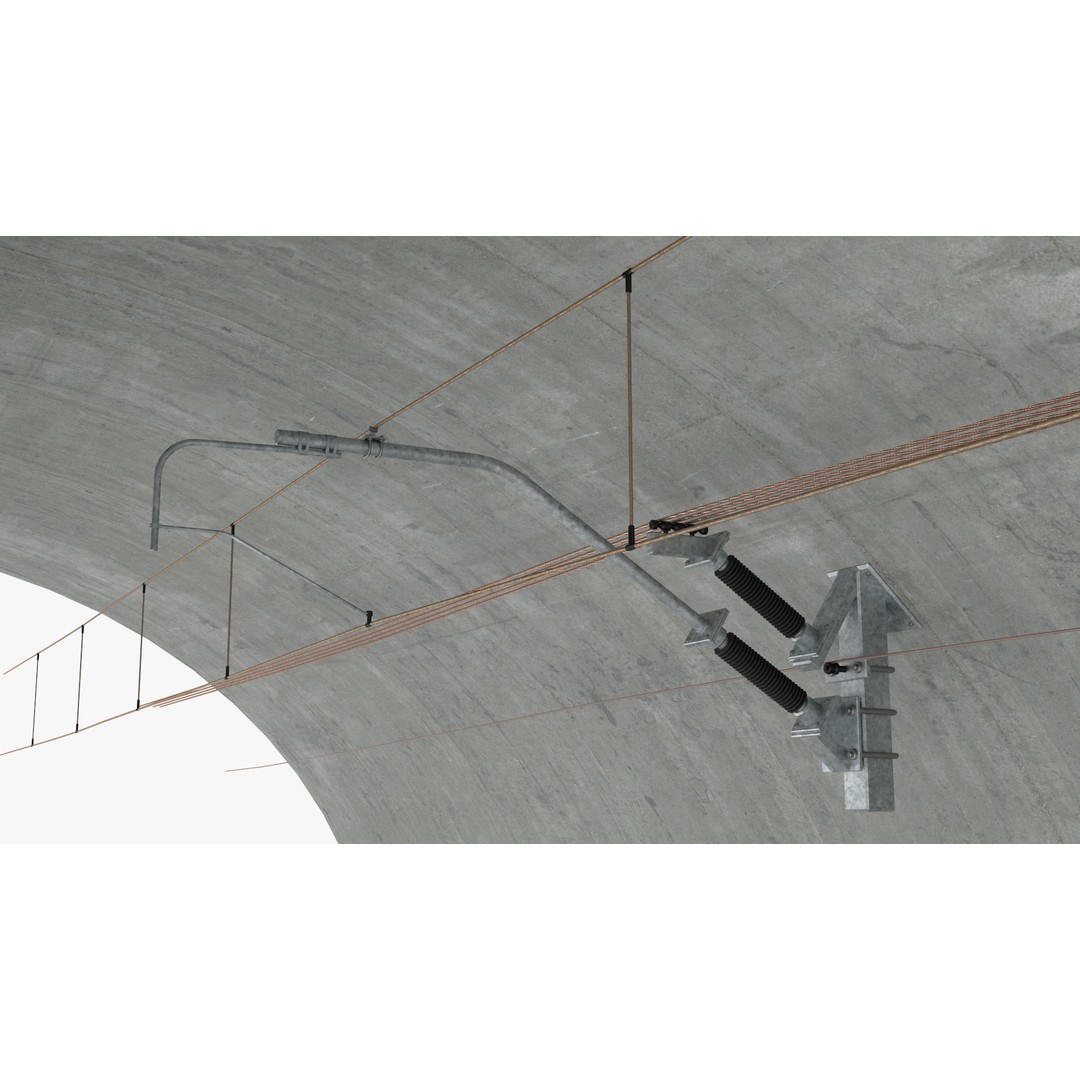 Railway Tunnel Section Straight 3D Model – High Poly PBR Asset, FBX, OBJ - View 18